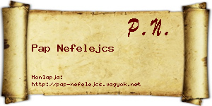 Pap Nefelejcs névjegykártya