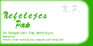 nefelejcs pap business card